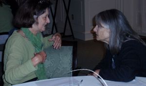 close up Gail Scott, conference evaluator and Susan Potters, workshop facilitator