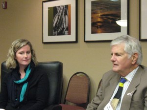 Kimberly and Tom presenting