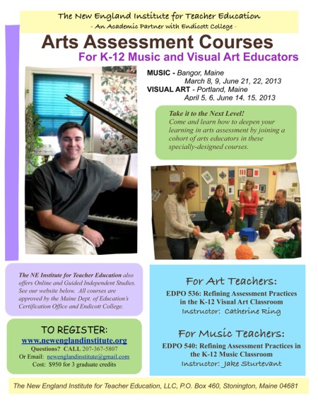 Art:Music Assessment Flyer