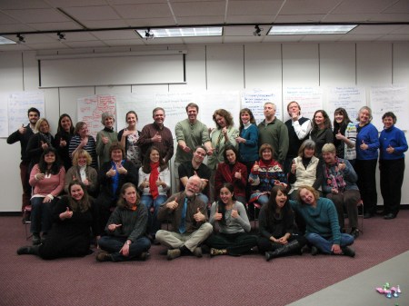 Teacher leaders at winter planning session - 2013