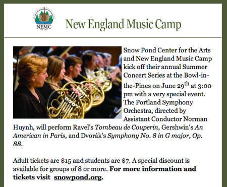 NEMC PSO Concert Information