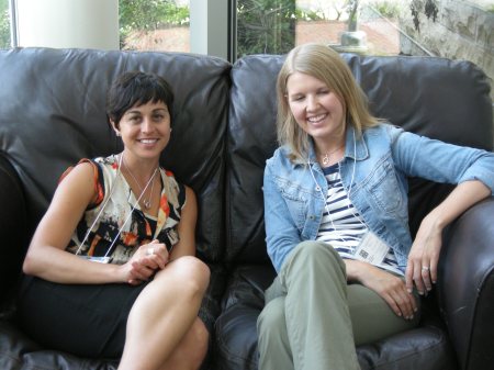 Veteran Teacher Leader and music teacher Jen Nash from Sebasticook Valley Middle School and new teacher leader Samantha Davis and art teacher at  Molly Ockett Middle School, Fryeburg 