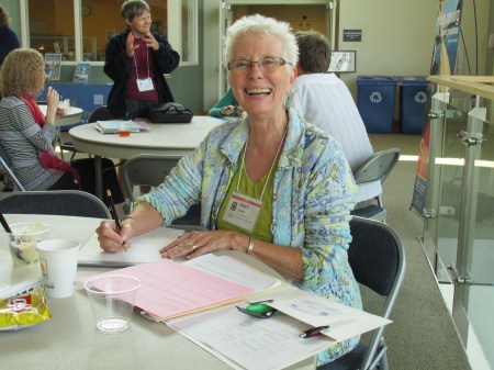 Nancy Salmon worked with the Teaching Artists during the Summit