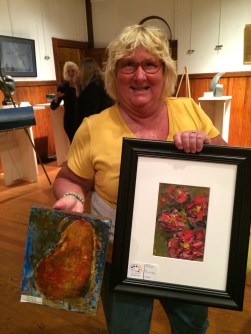 deb with paintings