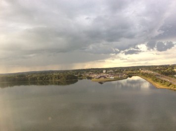 Flying into Portland, home again.