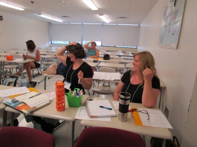 Art Teacher Leader, Lisa Ingraham, Madison and Critical Friend Hollie Hilton