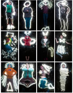“light-painted selfies” on display at Harlow Gallery Nov 6-28