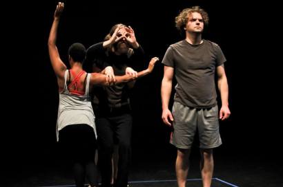 Students perform as part of Dodi Disanto's 2015 Body-Motion-Gesture Workshop Photo by Davin Currie