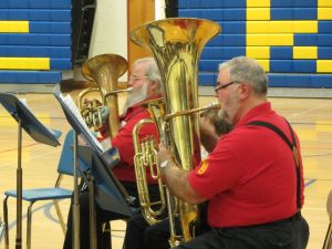 Ian Smith between Bridgton Low Brass