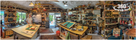 Artist AH Smith in his Studio, Phoenix, AZ